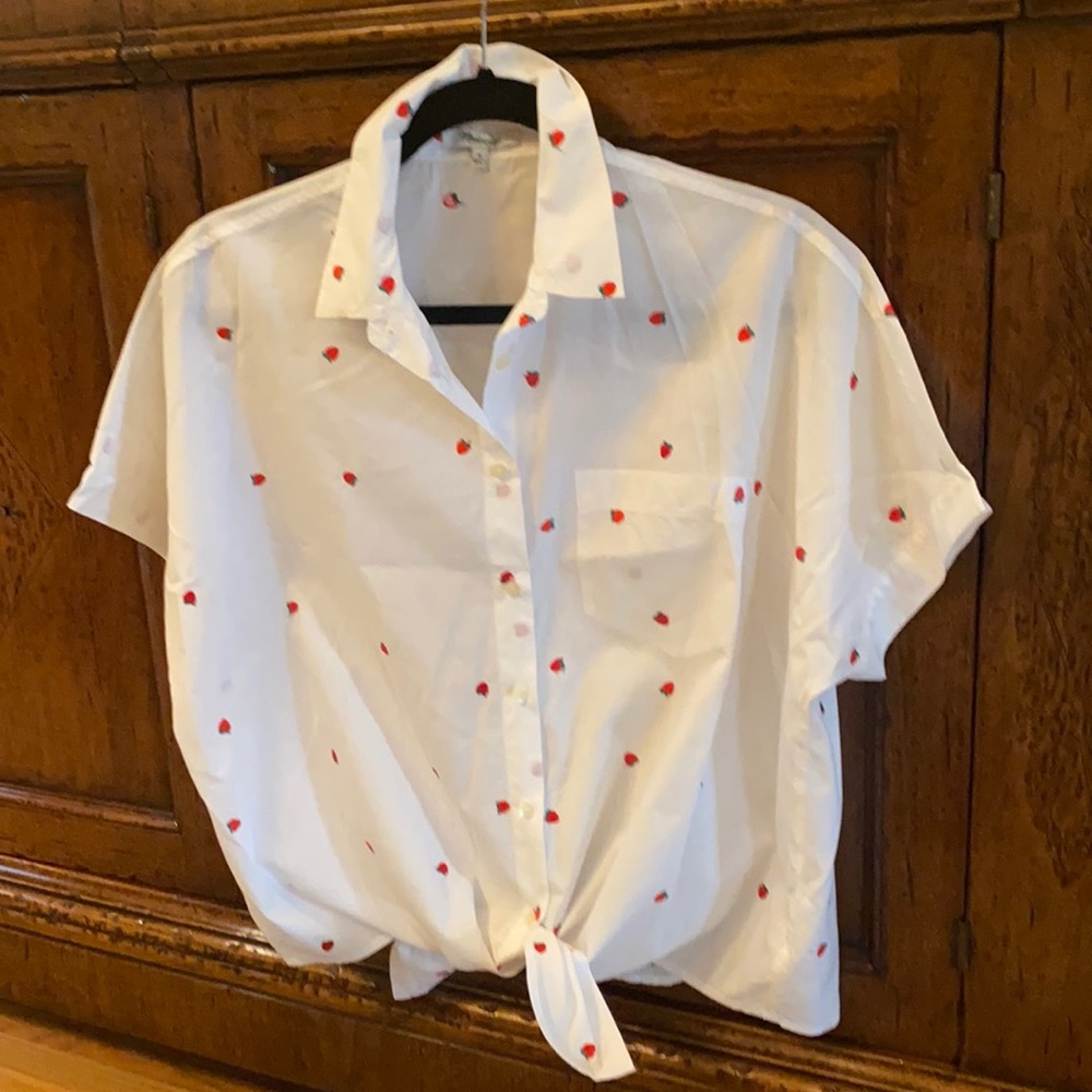 Madewell button down cotton top.